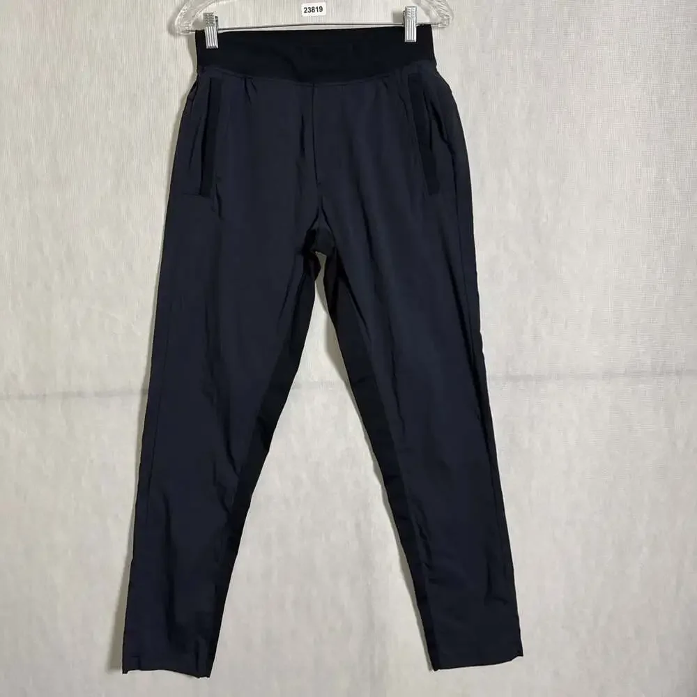 Lululemon Men's Size Small Black Black 32" Inseam Great Wall Slim Leg Pant